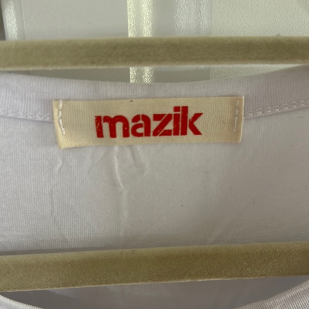 Mazik White T-Shirt with Red Logo - Picture 2 of 4